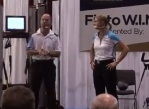 Fitness bemutató a PGA show-ról