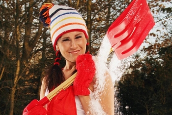 Vidám edzés a hóban