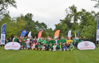 Kipróbálták a footgolfot a gyerekek